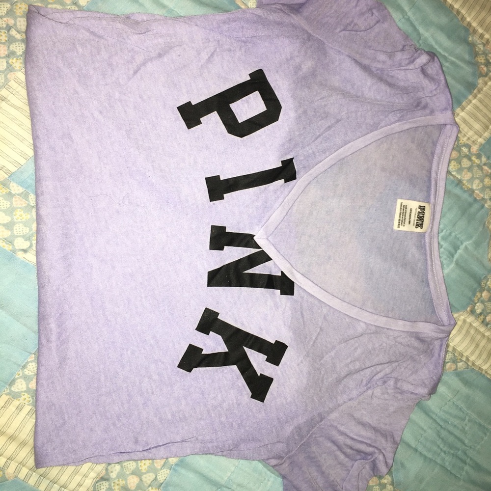 Pink V-neck